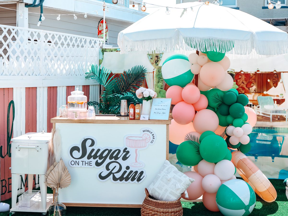 Sugar On The Rim mobile bar setup in Freehold, NJ