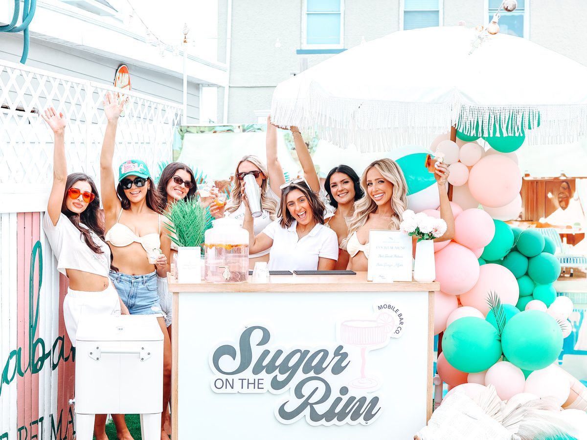 Sugar On The Rim mobile bar setup in Hightstown, NJ