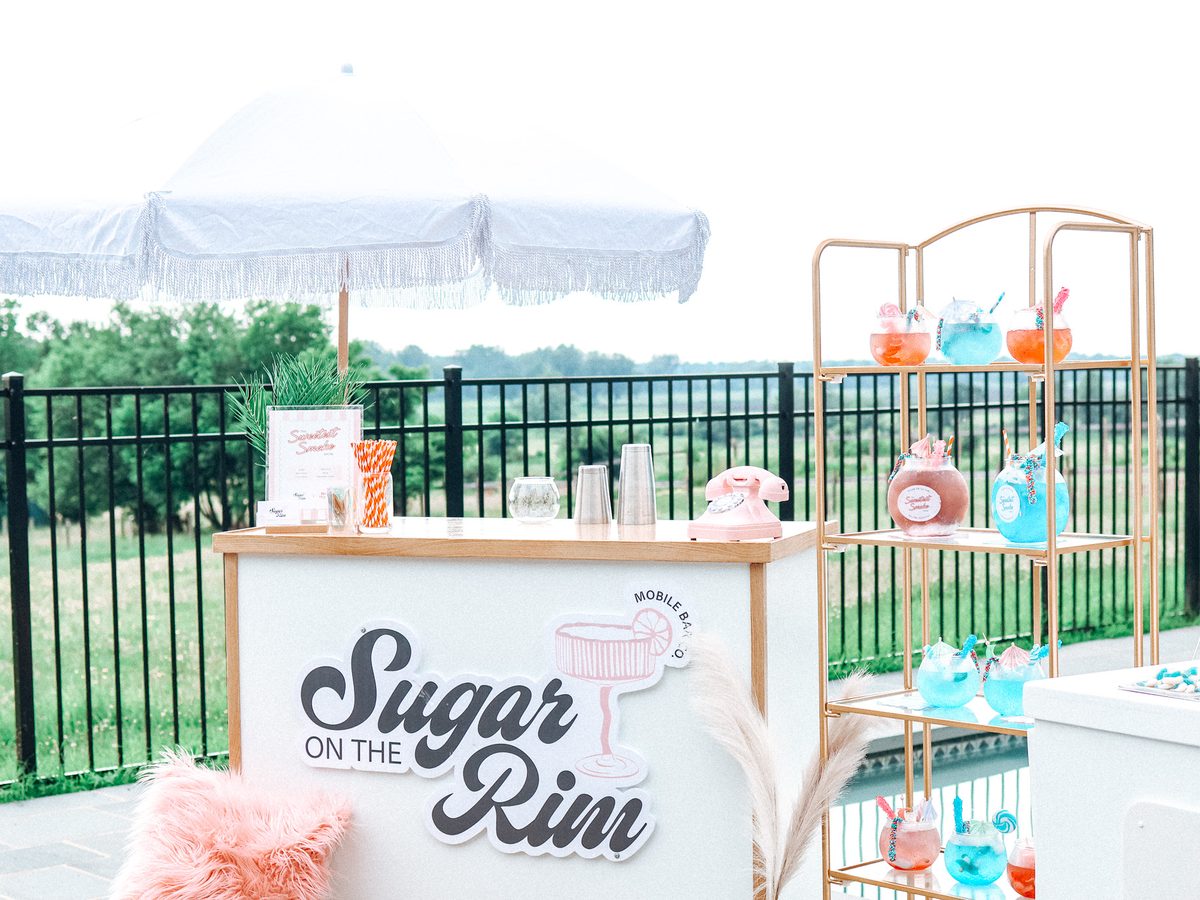 Sugar On The Rim mobile bar setup in Point Pleasant Beach, NJ